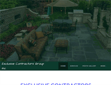 Tablet Screenshot of exclusivecontractors.net